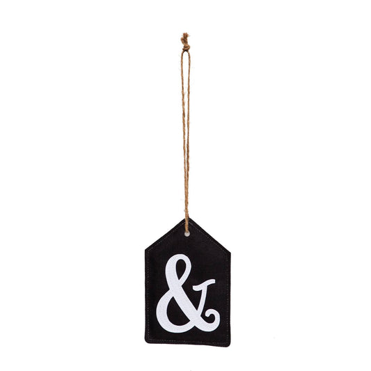 Perfectly Paired Door Tag - "&" Reversible Joiner Text