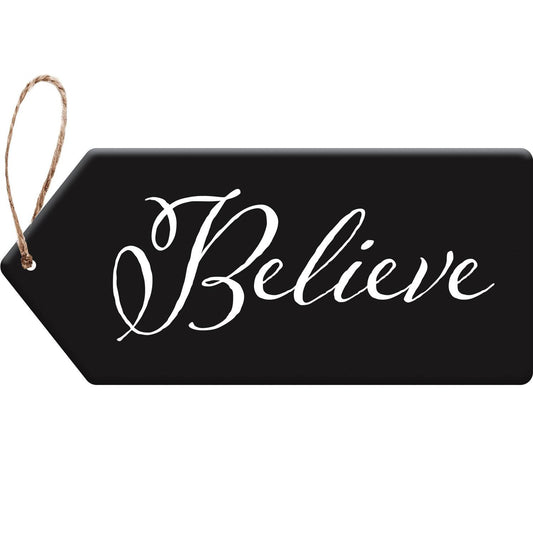 Perfectly Paired Door Tag - Believe
